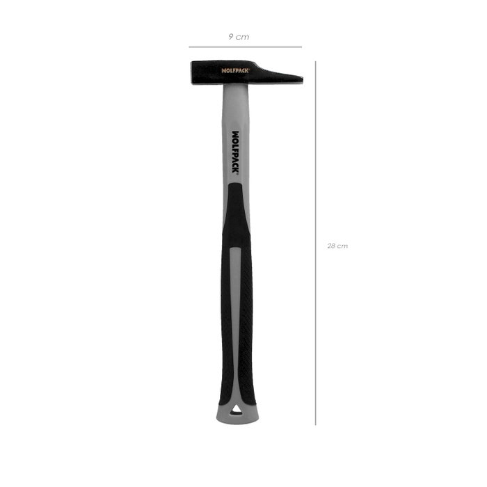 WOLFPACK LINEA PROFESIONAL Marteau de menuisier Maurer 18 mm avec manche en fibre de verre