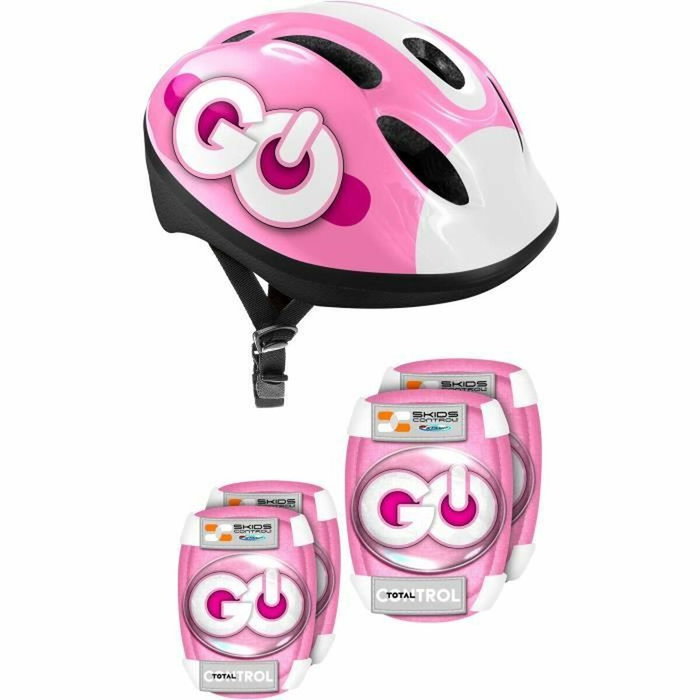 Stamp Set de protection SKIDS CONTROL - Casque, coudières et genouillères - Rose Stamp Set de protection SKIDS CONTROL - Casque, coudières et genouillères - Rose