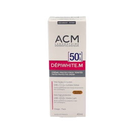 ACM LABORATOIRES DEPIWHITE M. Crème avec couleur dorée SPF 50