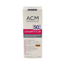 ACM LABORATOIRES DEPIWHITE M. Crème avec couleur dorée SPF 50
