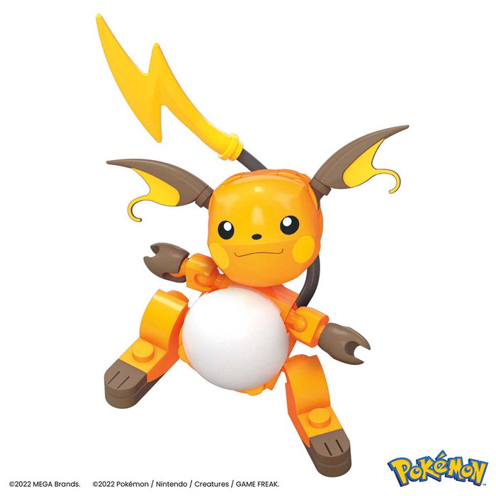 Mega Construx - Ensemble de Construction Pokémon Évolutions Pikachu avec Pichu et Raichu - Figurines Articulées et Environnement - Jeu de Construction - À partir de 6 ans - Hkt23