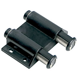 HERRAJES ALK Fermeture à aimant par pression double noire