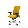 PIQUERAS Y CRESPO Chaise Albacete confidente Synchro Jaune