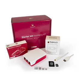 Raspberry Pi4 4GB Starter Kit - Carte, boîtier officiel, alimentation, dissipateurs et câble HDMI