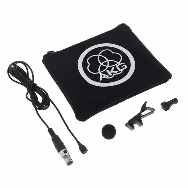 AKG C417L Microphone Condensateur Mini-cravate Omnidirectionnel avec Câble 1,5m