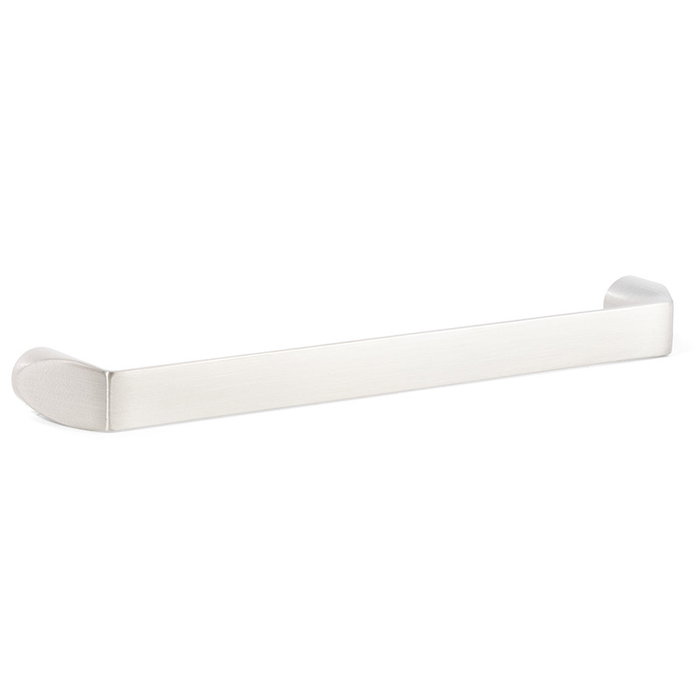 GIUSTI Tirador de meuble en zamak avec finitions nickel satiné, or satiné ou noir mat, entraxe 96 mm