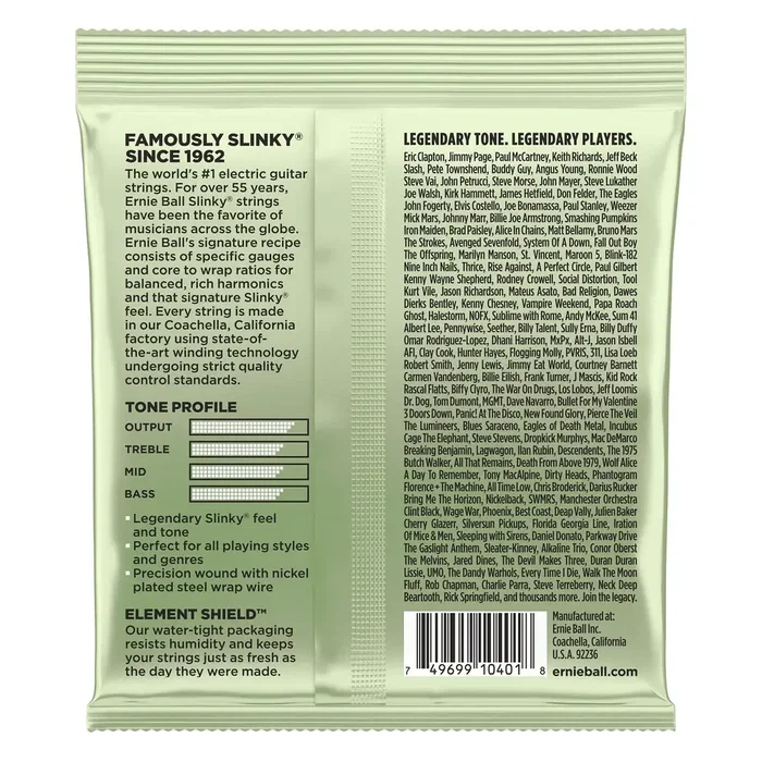 ERNIE BALL Jeu de cordes électriques Slinky Magnum 12-56 (3ème corde entourée)