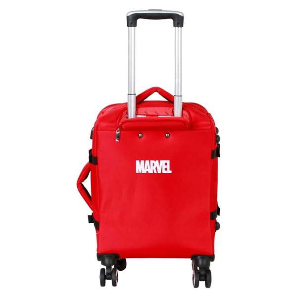 Karactermania Valise Cabine 4 Roues Souple à Thème Spiderman 35 x 20 x 55 cm - Port USB - Polyester - Pour Enfant