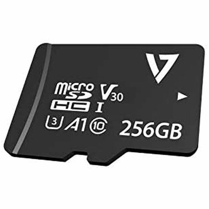 Carte Mémoire Micro SD avec Adaptateur V7 VPMD256GU3 256 GB Carte Mémoire Micro SD avec Adaptateur V7 VPMD256GU3 256 GB