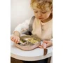 BEABA - Set de 3 couverts d'apprentissage en inox pour enfant - Cuillère, fourchette, couteau - Lavable au lave-vaisselle