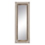 BigBuy Home Miroir mural Blanc Naturel Vertical 106,6 x 12,7 x 38 cm