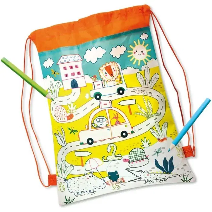 Ses Creative Sac de voyage et activités pour enfants avec jeux, cartes à gratter, autocollants et crayons