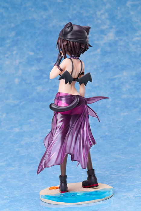A-DIMENSION Statuette KonoSuba Megumin Chomusuke Swimsuit Ver. 1/7