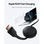 Baseus Free2Pull Mini Câble de Charge USB-C vers USB-C 60W 1m, Noir