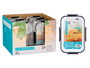 Leknes Boîte Rectangulaire Hermétique Noire 950 ml 20,5x7,8x14 cm Plastique (Set de 24)