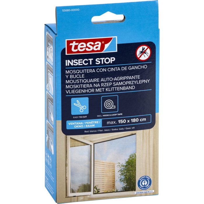 Tesa Insect Stop Standard Moustiquaire 1,5 m x 1,8 m blanc