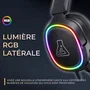 The G-Lab KORP MERCURY - Casque gaming filaire supra-auriculaire RGB - Haut-parleurs 50 mm, micro rétractable, stéréo - Compatible PC, Mac, PS, Xbox, Switch