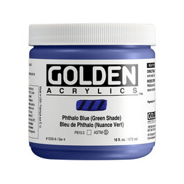 Golden Peinture Acrylique Heavy Body Thalo Azul (Vert) 473 ml