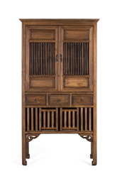 GINER Y COLOMER Armoire en bois de teca massif, finition noyer