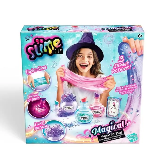 Canal Toys So Slime Magical SSC 372 - Coffret Potions Magiques pour Créer des Slimes, avec Recettes, Poudres et Élixirs - Dès 5 ans