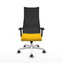 Piqueras y Crespo Chaise de Bureau Albacete Jaune et Noir