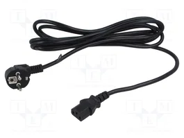 POS Câble d'alimentation H05VV-F 3x1mm2 3m Noir