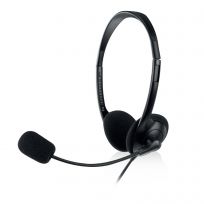 Ewent EW3568 Casque Micro Casque USB Stéréo avec Microphone Filaire Noir