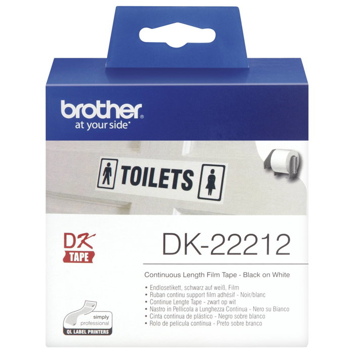 Brother DK-22211 Ruban d'étiquetage continu blanc 29 mm