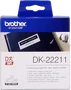 Brother DK-22211 Ruban d'étiquettes continu 29 mm, Noir sur Blanc