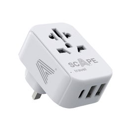 Multiprise Scape Travel 830C-UK Plastique 150 W