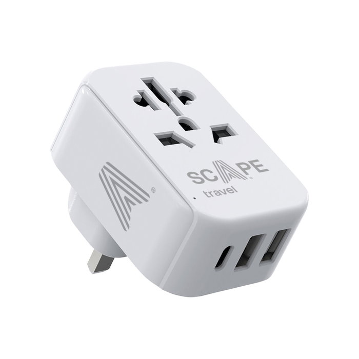 Multiprise Scape Travel 830C-UK Plastique 150 W Multiprise Scape Travel 830C-UK Plastique 150 W