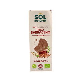 SOLNATURAL Galletas de trigo sarraceno con dátil BIO