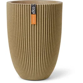 CAPI EUROPE Vase bas Groove NL Design Beige 46 x 58 cm