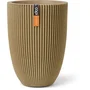 CAPI EUROPE Vase bas Groove NL Design Beige 46 x 58 cm