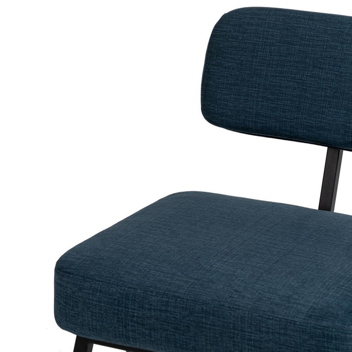 BigBuy Home Chaise Bleu Noir