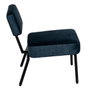 BigBuy Home Chaise Bleu Noir