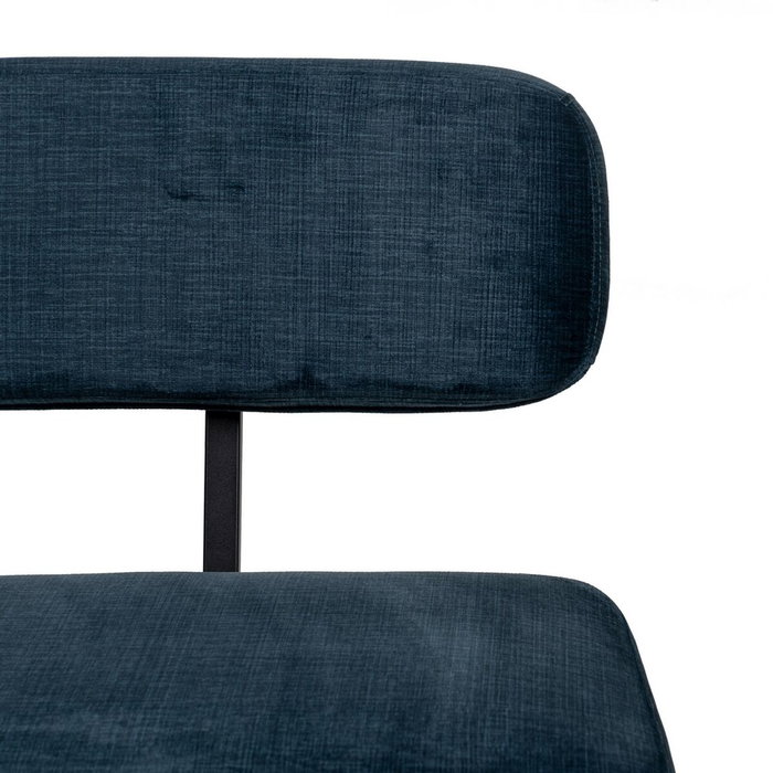 BigBuy Home Chaise Bleu Noir