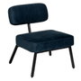 BigBuy Home Chaise Bleu Noir
