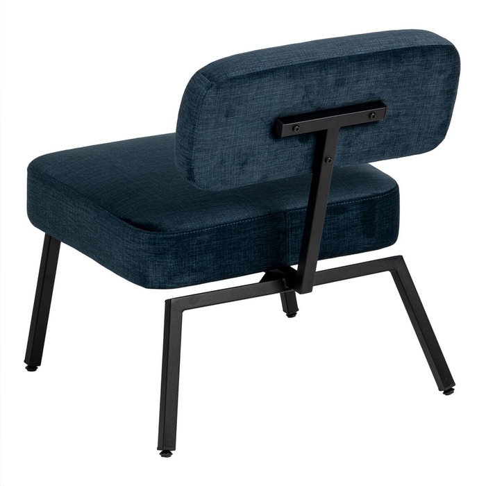 BigBuy Home Chaise Bleu Noir