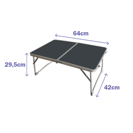 Marbueno 10440 Table Pliable Aluminium 136x85x67 cm Camping Plage avec Couleurs