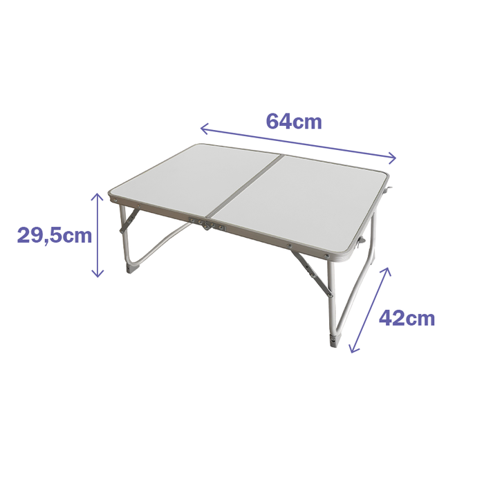 Marbueno 10440 Table Pliable Aluminium 136x85x67 cm Camping Plage avec Couleurs