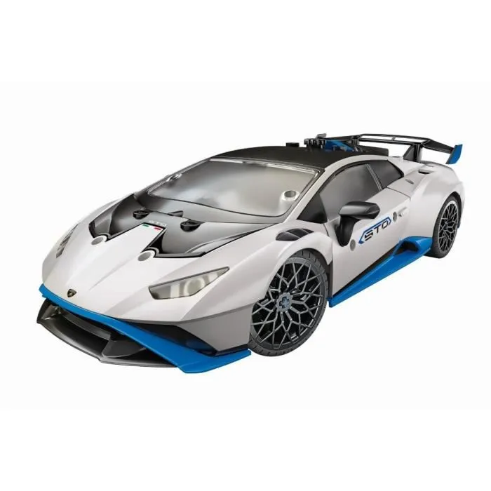 Clementoni - Lamborghini Huracan STO - Jeu de Construction avec Roues Orientables - Application 3D pour Instructions - Maquette Réaliste à Assembler