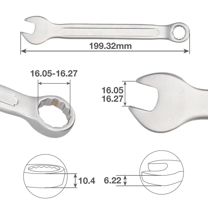 GSC Evolution Clé combinée 16mm CR-V