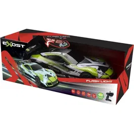 Exost Flash Light Voiture Télécommandée 1:14 - 31,5 cm, Vert, 15 km/h, RC, pour Enfants à partir de 5 ans