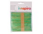 Innspiro Bâtonnets de polo en bois standard vert 114x10x2mm