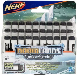 Nerf Ensemble de fléchettes DoomLands Impact Zone, 30 pièces