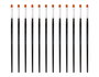 Innspiro Boîte de 12 pinceaux synthétiques plats n°04