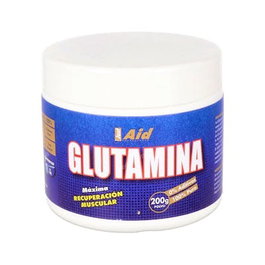 JUST AID L-Glutamine Pure 200g Poudre Complément Alimentaire Sportif Musculaire