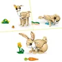 LEGO Creator 31162 Jeu de Construction 3-en-1 L'Adorable Lapin, Lama ou Phoque Articulé, 326 Pièces, pour Enfants à Partir de 8 Ans