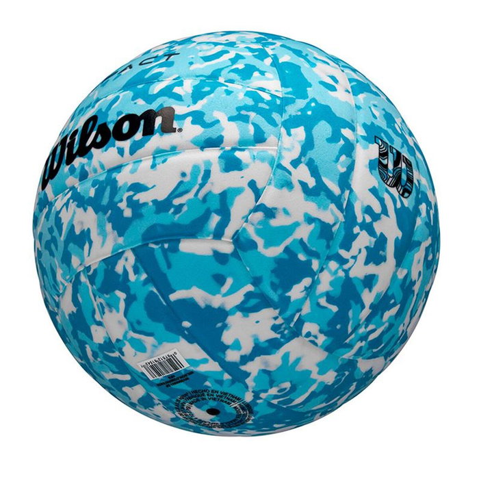 Ballon de Volley de Plage Wilson Impact Gen Green Vb Bleu Blanc (Taille 5)